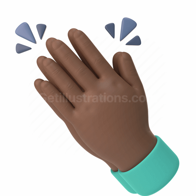 emoticon, emoji, sticker, gesture, clap, hand, dark